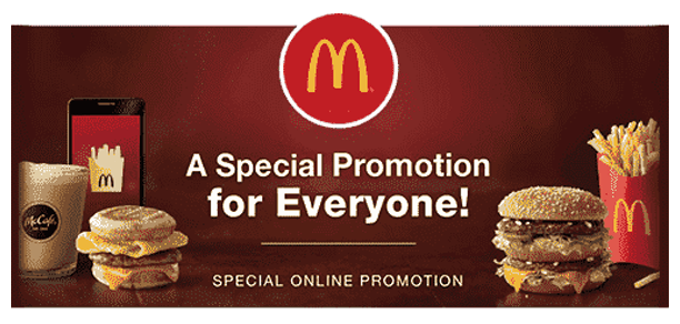 McDonalds 100 Free Arch card